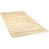 Generisch Rete a doghe 90/120/140/160/180 x 200 cm, telaio in pino massiccio naturale, 20 doghe (90 x 200)