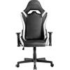 Mars Gaming MGC-PRO, Sedia Gaming Professionale, Finitura Pelle PU, Braccioli 2D e Schienale Reclinabile 135°, Cuscini Lombari e Cervicali Soft-Touch, Ruote XL e Molla Gas Classe 4, Bianco