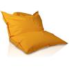 Bepouf - Pouf a Sacco, Cuscino Morbido in Poliestere con Imbottitura in Palline di Polistirolo, Poltrona a Sacco Adatta per Camera, Salotto e Esterni - Dimensione Grande 180x140, Colore Giallo