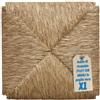 EGC Ricambio Seduta in Paglia per Sedie Cucina e Sala da Pranzo in Legno 37x37 cm con Angoli per Rinnovare Sedute Vecchie e Usurate - Facile da Montare, Resistente e Durevole - Modello 998 (1 Unità)