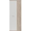 AVANTI TRENDSTORE-Feena-Armadio portascope da interno, armadio multiuso con divisori interni, colore bianco/marrone. Dimensione LAP 68,9x179,1x34,8 cm