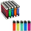 Gloriashoponline Stock 50 Pezzi ACCENDINI Colorati Accendino con Fiamma Regolabile