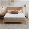 TEENO Materasso 160x190 cm, Alto 22 cm, Doppia Faccia, materasso matrimoniale ergonomico a 7 zone di media rigidità 160 x 190, Sollievo Pressione e Traspirante, Ipoallergenico e Antiacaro
