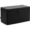 Avalon Pouf Poltrona Contenitore PLUTO in ecopelle antistrappo imbottita Made in Italy di misura 82x42x46cm colore Nero