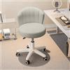 HDHNBA Sgabello da ufficio compatto, elegante sgabello da toeletta senza braccioli, sedia girevole regolabile in altezza Sedia da lavoro per computer Sedute per camera da letto