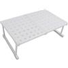 Phefop Ripiano in Memoria Espandibile Multifunzionalmente, Acciaio Al Carbonio e Plastica, capacità di 55 Kg, Soluzione di Archiviazione Perfetta per Cucine e Armadi (Lunghezza 47-68 cm/18,5-26,8