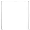 GEDY Telaio Tenda Doccia angolare Bianca, Misure: 80X80X80 CM, Lunghezze Tubi Sono rifilabili, Adatto a Tende Larghe dai 180cm ai 240cm, Asta Doccia in Acciaio, Design R&S Gedy, 2 Anni di Garanzia