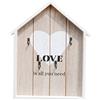 EXCEART Cassetta Porta Chiavi da Muro in Legno Organizer per Chiavi Portachiavi da Parete per Appendere per Decorazione della Casa