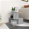 Genérico Tavolino Grigio Sonoma 40x40x40 cm in Legno Multistrato,Grigio,7.98kg,815811