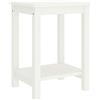 ZQQLVOO Comodino Bianco 35x30x47 cm in Legno Massello di Pino - Comodino Salvaspazio - Ideale per soggiorno, ufficio o sala d'attesa - Design elegante e resistente