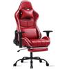 Fruyyzl Sedia da gioco per adulti, sedia da ufficio ergonomica con schienale regolabile, sedia da gioco con poggiatesta e supporto lombare, seduta da gioco girevole con bracciolo (80 top - rosso)
