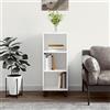 HaoChrymec Credenza con Legno Composito Antiumidità, Design Classico, Credenza Cucina Bassa, Madia Moderna per Soggiorno o Camera, Mobile Bianco, per Soggiorno, Cucina, Studio, ecc 34.5x32.5x90 cm
