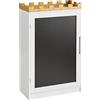 SoBuy Cassettiera per bambini Scaffale per libri Armadietto portaoggetti Scaffale per cameretta L63xP30xA100cm, KMB43-W