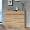 Home Collective Cassettiera, camera da letto, corridoio, armadio, credenza, credenza con 8 cassetti, larghezza 120 cm, altezza 97 | Sonoma