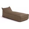 Avalon - Pouf Chaise Longue da Esterno Badd Jive Sfoderabile, Pouf Letto Impermeabile, Grande e Perfetto da Giardino, Ottimo per Arredo Piscina, Design Moderno, Made in Italy(70x160cm-Tortora)
