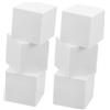 iplusmile 6 Pezzi Cubi in Schiuma per Decorazioni Fai da Te Matrimonio Festa Artigianato Blocchi Polistirolo Bricolage