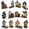 Joy Christmas Personaggi per presepe Statuine in Terracotta Caltagirone Pastori 10 cm - 43146