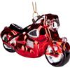 Brubaker Motorcycle Red - Palla di Natale in Vetro Dipinto a Mano - Bocca Soffiata Decorazione Dell'Albero di Natale Figure Buffo Ciondolo Decorazione Palla Albero - Ca. 12 cm