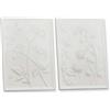 Loberon Carrefour Coppia di Pannelli Decorativi - Incantevole Coppia Decorativa - Oggetto di Grande attrazione in Ogni Ambiente, Bianco