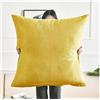 RTSFKFS Fodere per Cuscini 80x80 Quadrato Copricuscini Divano Federa Cuscino 50x50 Copri Cuscino Letto Decorazione Fodere Cuscini 60x60 Extra Large Sofa Pillow Covers(Lemon,80x80cm 1pc)