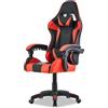 Walden Sedia da gaming, ergonomica, da ufficio, da gaming, schienale regolabile, sedia girevole da corsa, ufficio, computer, ergonomica, videogioco (Rosso)
