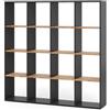 Vicco Scaffale Karree, Antracite/Rovere dorato, 142.4 x 143 cm, per una suddivisione flessibile dello spazio e una conservazione ordinata