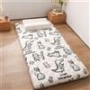 YOUGANG Materasso per dormire a pavimento, materasso futon giapponese, singolo/doppio/queen/king size, arrotolabile, materasso da campeggio, materasso per gli ospiti, tatami (kaki, 180 x 200 cm)
