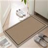 LYGLIGH Zerbino ultra sottile per interni e ingresso, spessore 0,6 cm, per ingresso interno, retro in gomma antiscivolo, lavabile, resistente allo sbiadimento, assorbente, cattura sporco a basso