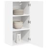 vidaXL Armadio pensile Bianco 40 x 31 x 80 cm Legno multistrato, Armadio da cucina moderno, design rettangolare, ampio spazio, materiali resistenti, stile contemporaneo, per l'organizzazione in