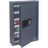 HMF Cassaforte Portachiavi con codice numerico, Armadietto Portachiavi con serratura elettronica | 108 ganci | 66,5 x 43 x 13 cm | Antracite