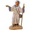 FONTANINI Pastore con Bastone 12CM STATUINA in Resina PRESEPE (F-60)