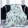 Chickwin Coperta di Flanella, Motivo Animale 3D Coperta in Pile per Divano Coperte Calda Morbida Coperta Letto Singolo Matrimoniale Una Piazza e Mezza (150x200cm,Koala Grigio)