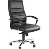 Topstar 8779A80 TD Lux 10 Poltrona Presidenziale, Nera, nero, pelle, poggiabraccia