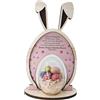 Generico Regalo Pasqua MAESTRA Personalizzato- Decorazione in Legno con OVETTO in PLEXIGLASS - Idea Regalo MAESTRA Pasqua