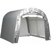 ShCuShan Tenda Capannone 300x300 cm in Acciaio Grigio,Tendone Garage, costruzione stabile in acciaio Garage per bicicletta