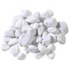 Metroquadrocasa Ciottoli di marmo Bianco Carrara in sacchi sassi decorazione giardino ornamento, 15/25 mm - Sacco da 25KG