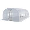 TOOLPORT Serra da Giardino tunnel Serra Orto stabile e robusto 4x6m - Telo PE 180g/m² bianco transparente