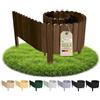 Floranica Bordura Giardino H 30 x L 200 cm Marrone Bordo Prato Legno