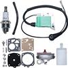 Gubeter Kit riparazione carburatore bobina accensione Gubeter, per parte motosega Per Husqvarna 272 268 266, Tillotson Rk-23Hs, 544018401