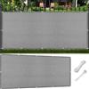 SUNLIMEI Tenda a Vela Parasole 90 x 150 cm Rettangolare Protezione UV 98% Barriera Frangivista Telone per Giardino Antivento Prova di Sole per Esterno, Serra, Balcone, Giardino, Grigio Chiaro