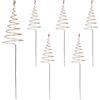 WJnflQN Antenna da giardinaggio in rame per elettrocoltura, antenne a spirale in filo di rame, aste a spirale per coltivare piante da esterno, fiori, ortaggi, piantare in cortile
