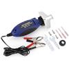 SustVita Kit affilatrice per mototaglio elettrica, smerigliatrice per mototaglio con Mini Clip a Coda di Pesce 12V, smerigliatrice per Lime per Taglio a Catena