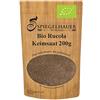 Bäckerei Spiegelhauer Semi di Rucola Bio - Semi per la coltivazione di Germogli di Rucola - Integratore naturale a elevato contenuto energetico - Per insaporire insalate - Confezione da 200g