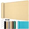 SUNLIMEI Tenda a Vela Traspirante 140 x 200 cm Rettangolare 98% Anti-Uv Telo Oscurante per Recinzione Antivento Prova di Sole per Esterno, Serra, Balcone, Giardino, Color Crema