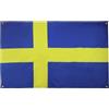 AZ FLAG Bandiera Svezia, 150 x 90 cm, con 4 occhielli, Padiglione svedese per balcone o parete