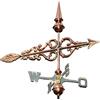 LINNEBORN METALLWAREN FÜR HAUS UND GARTE Linneborn 3D - Bandiera del meteo in rame con fissaggio incluso, 55 cm di lunghezza