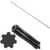 Motoculture Online Pezzo di ricambio originale Produttore: asse/asta di trasmissione 7 denti di ogni lato, lunghezza 76 cm per decespugliatore o Multifunzione, Importante: vedi dimensioni in foto