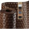 KADAX frangivista per balcone, terrazza, recinzione, resistente alle intemperie, in rattan sintetico, venduto al metro, copertura per balcone con fascette per cavi (1 x 1 m, marrone chiaro)