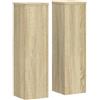 vidaXL Supporti per Piante 2 pz Rovere 17x17x60 cm in Multistrato, Supporto per Fiori, Supporto per vasi per Piante, Supporto per vasi per Piante