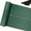 PEILU Rete antivento per esterni, 10 m, altezza 150 cm, in tessuto HDPE da 150 g/m², stabilizzata ai raggi UV e resistente alle intemperie, con fori e fascette (verde, 15 m²)
